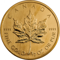 Gold Maple Leaf 1/2 Unze